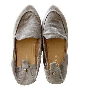 Yosi Samara SKYLER LOAFERS IN DARK GREY suede size 7